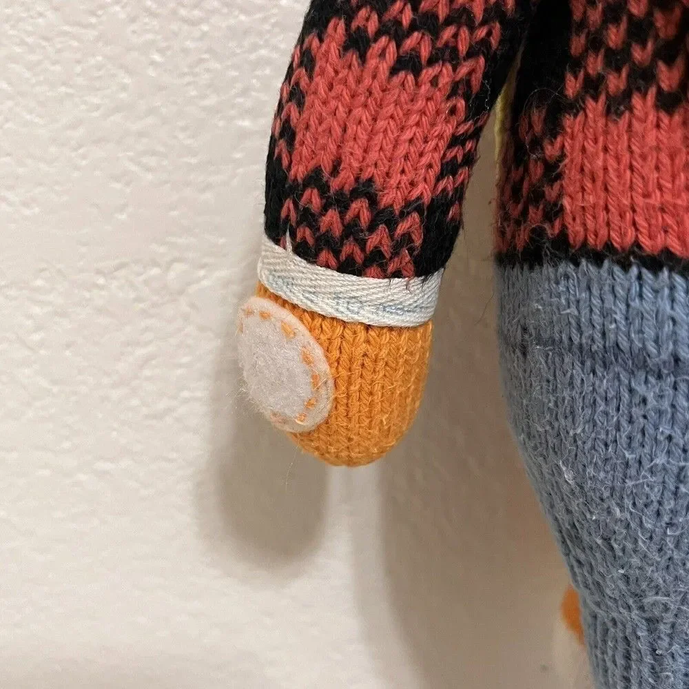 Cuddle + Kind Wyatt the Fox Plush Knit Handmade Doll Stuffed Animal 20